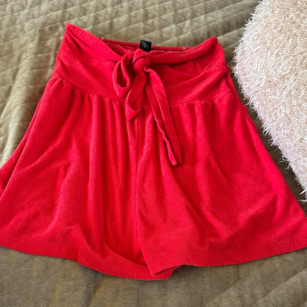 Red romper coverup